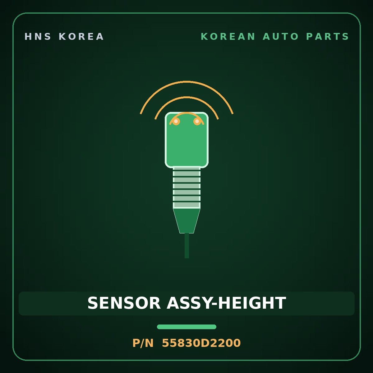 Genuine Mobis SENSOR ASSY-HEIGHT 55830D2200 for G80 2016 HNS Parts Korea