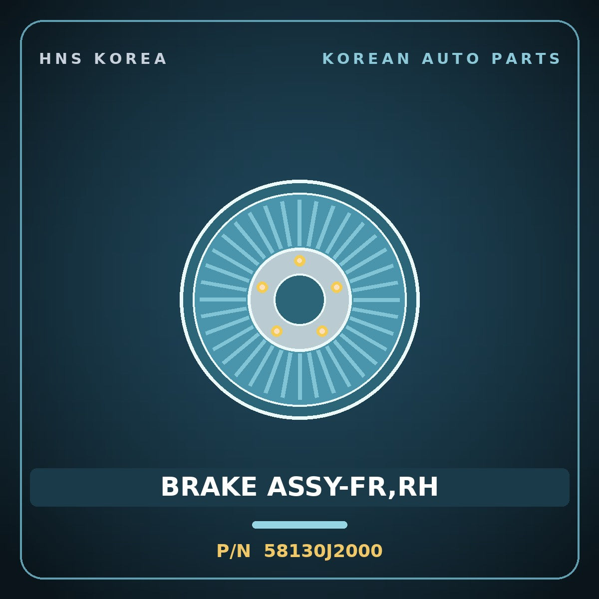 Genuine Mobis BRAKE ASSY-FR,RH 58130J2000 for Soul 2019 HNS Parts Korea