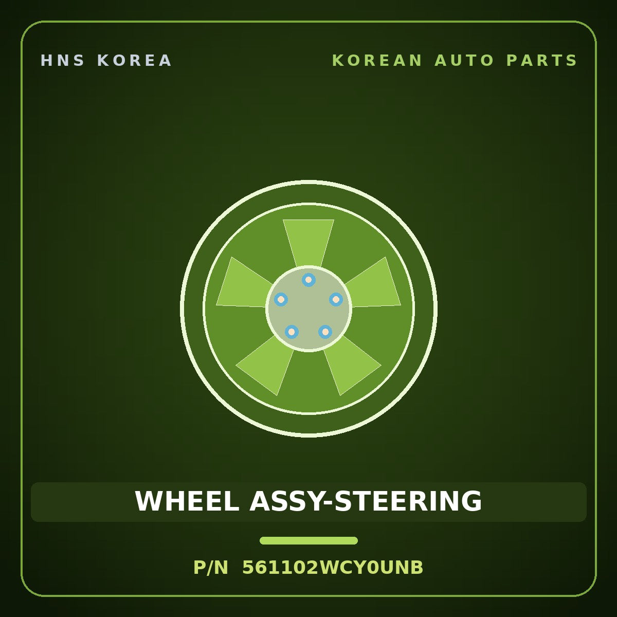 Genuine Mobis WHEEL ASSY-STEERING 561102WCY0UNB for Maxcruz 2015 HNS Parts Korea