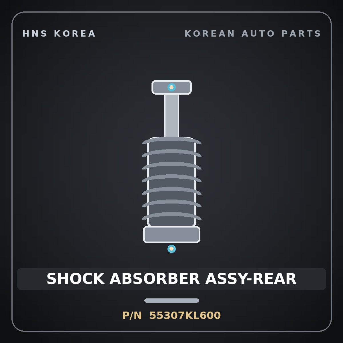 Genuine Mobis SHOCK ABSORBER ASSY-REAR 55307KL600 for Ioniq 6 2025 HNS Parts Korea