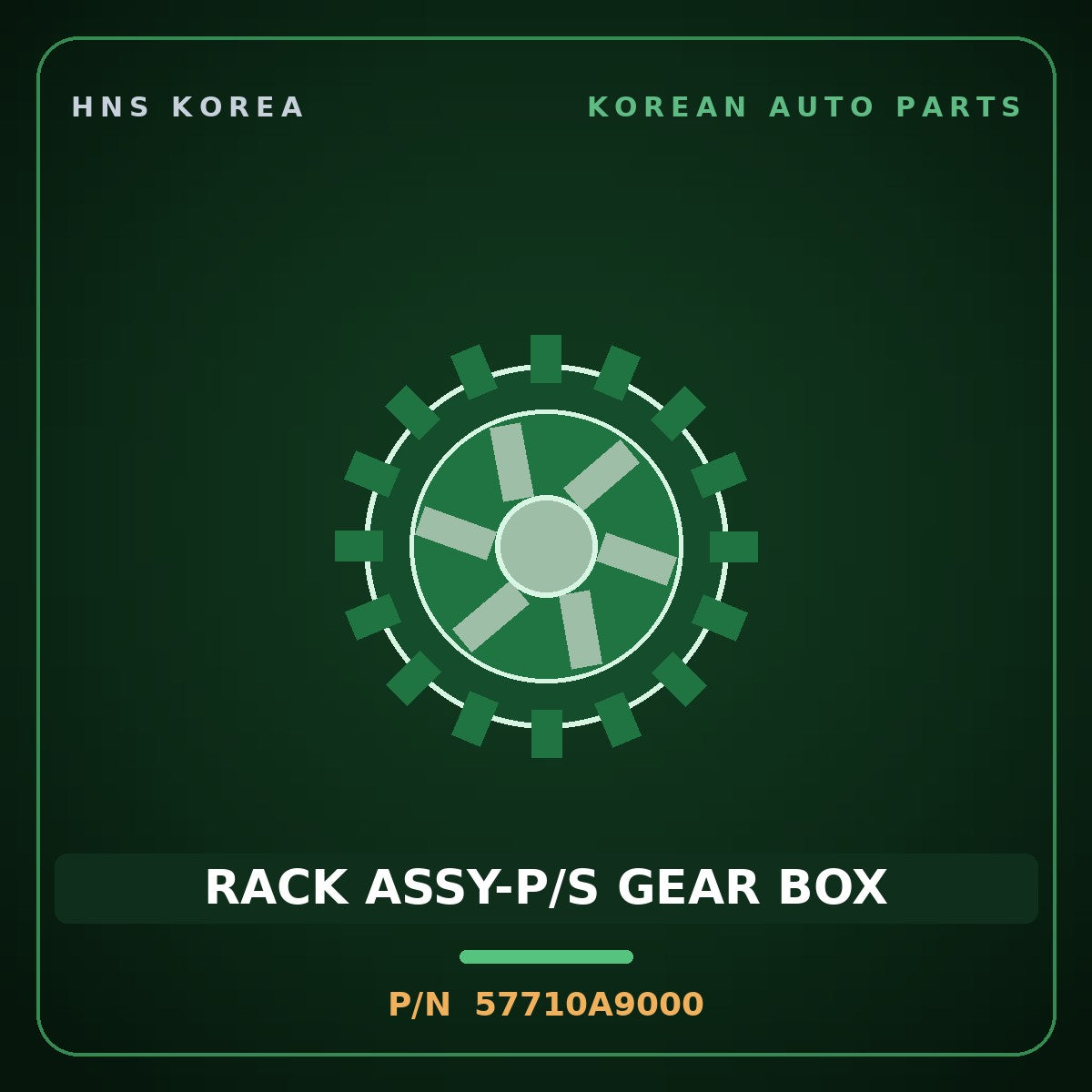 Genuine Mobis RACK ASSY-P/S GEAR BOX 57710A9000 for Carnival 2014 HNS Parts Korea