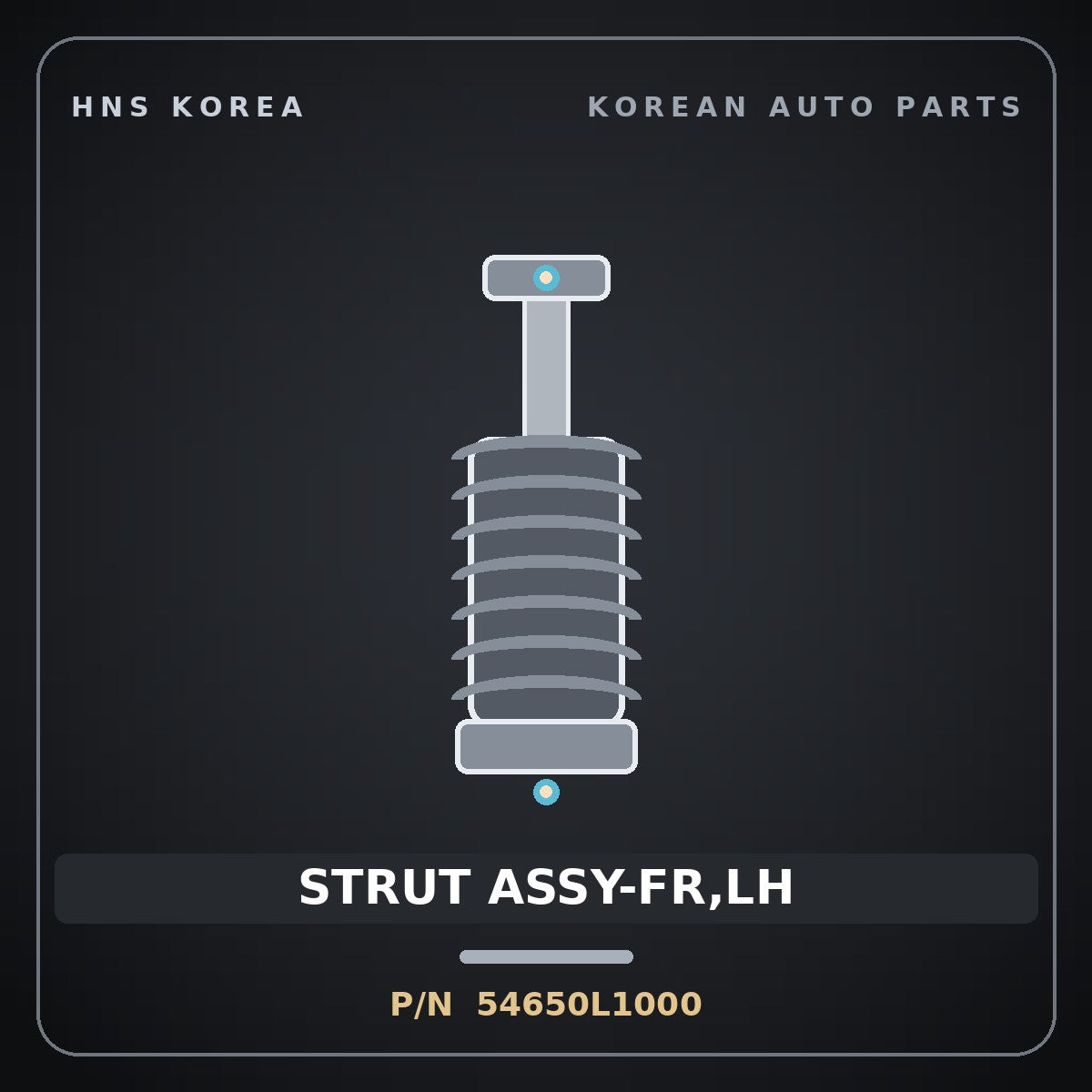 Genuine Mobis STRUT ASSY-FR,LH 54650L1000 for Sonata 2019 HNS Parts Korea