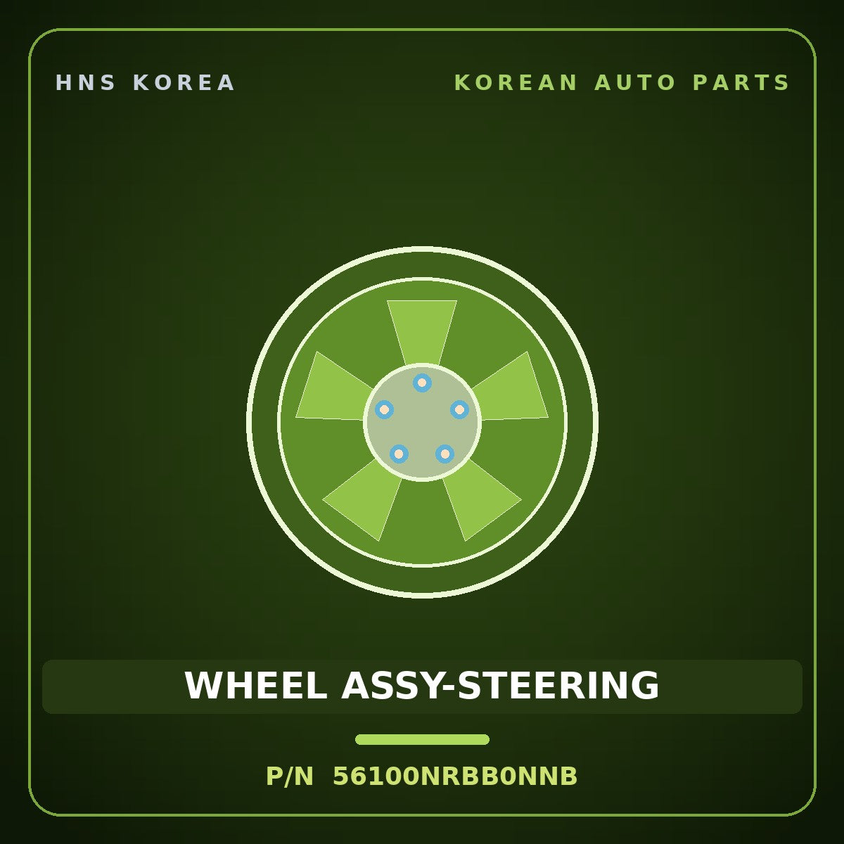 Genuine Mobis WHEEL ASSY-STEERING 56100NRBB0NNB for Tucson 2026 HNS Parts Korea