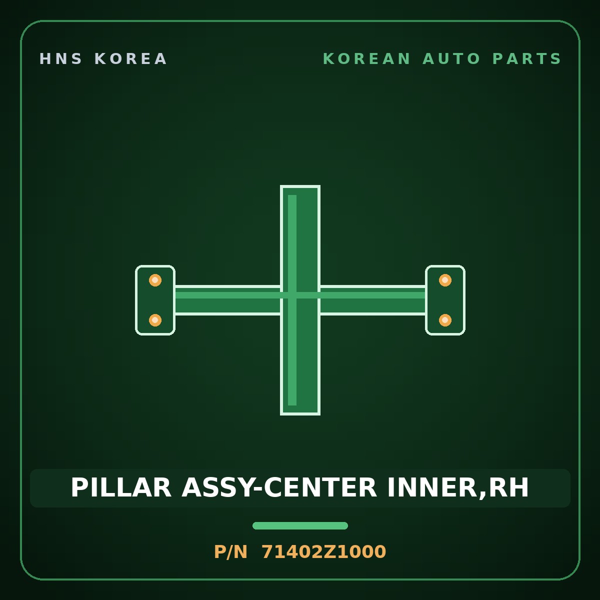 Genuine Mobis PILLAR ASSY-CENTER INNER,RH 71402Z1000 for ST1 2023 HNS Parts Korea