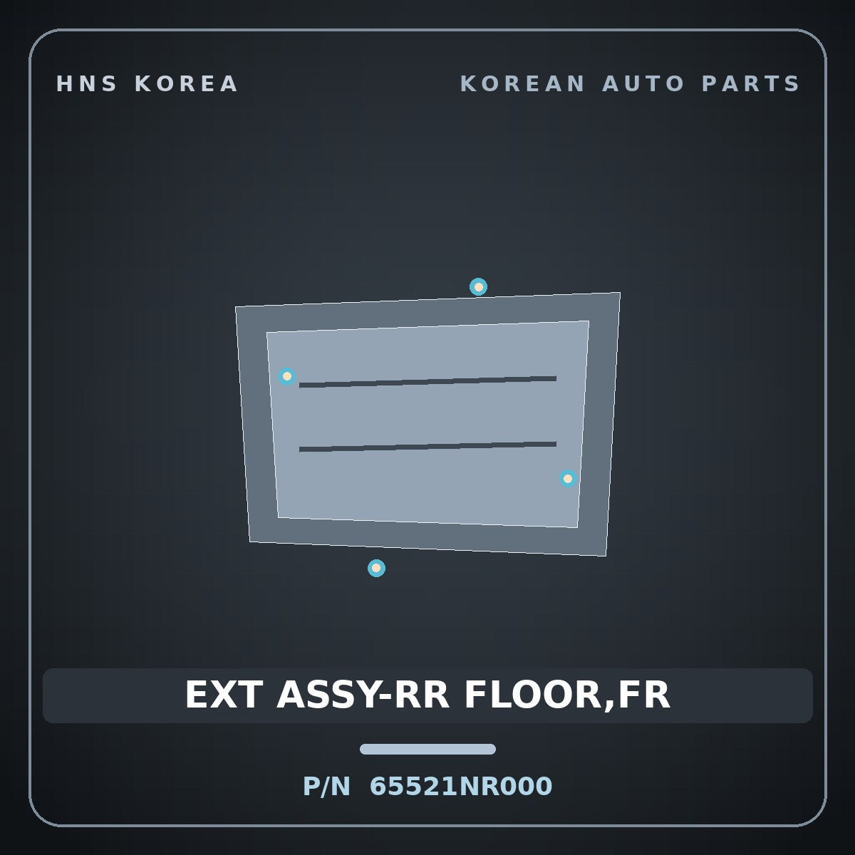 Genuine Mobis EXT ASSY-RR FLOOR,FR 65521NR000 for Tucson 2026 HNS Parts Korea