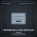 Genuine Mobis OUTSIDE HDL & LOCK ASSY-T/LID 81260G9500S1B for G70 2021 HNS Parts Korea