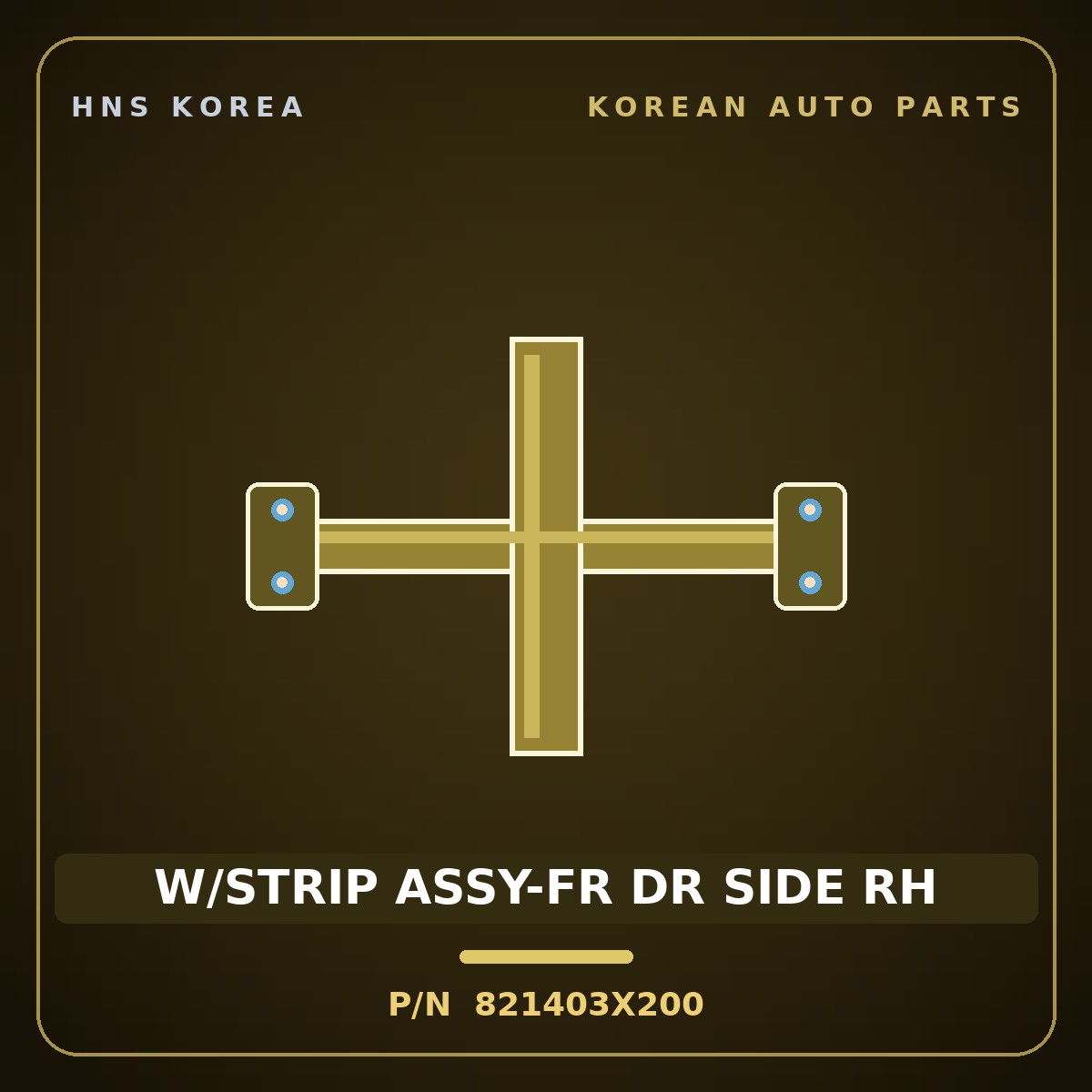 Genuine Mobis W/STRIP ASSY-FR DR SIDE RH 821403X200 for Elantra 2011 HNS Parts Korea