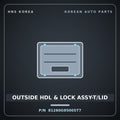 Genuine Mobis OUTSIDE HDL & LOCK ASSY-T/LID 81260G9500ST7 for G70 2021 HNS Parts Korea