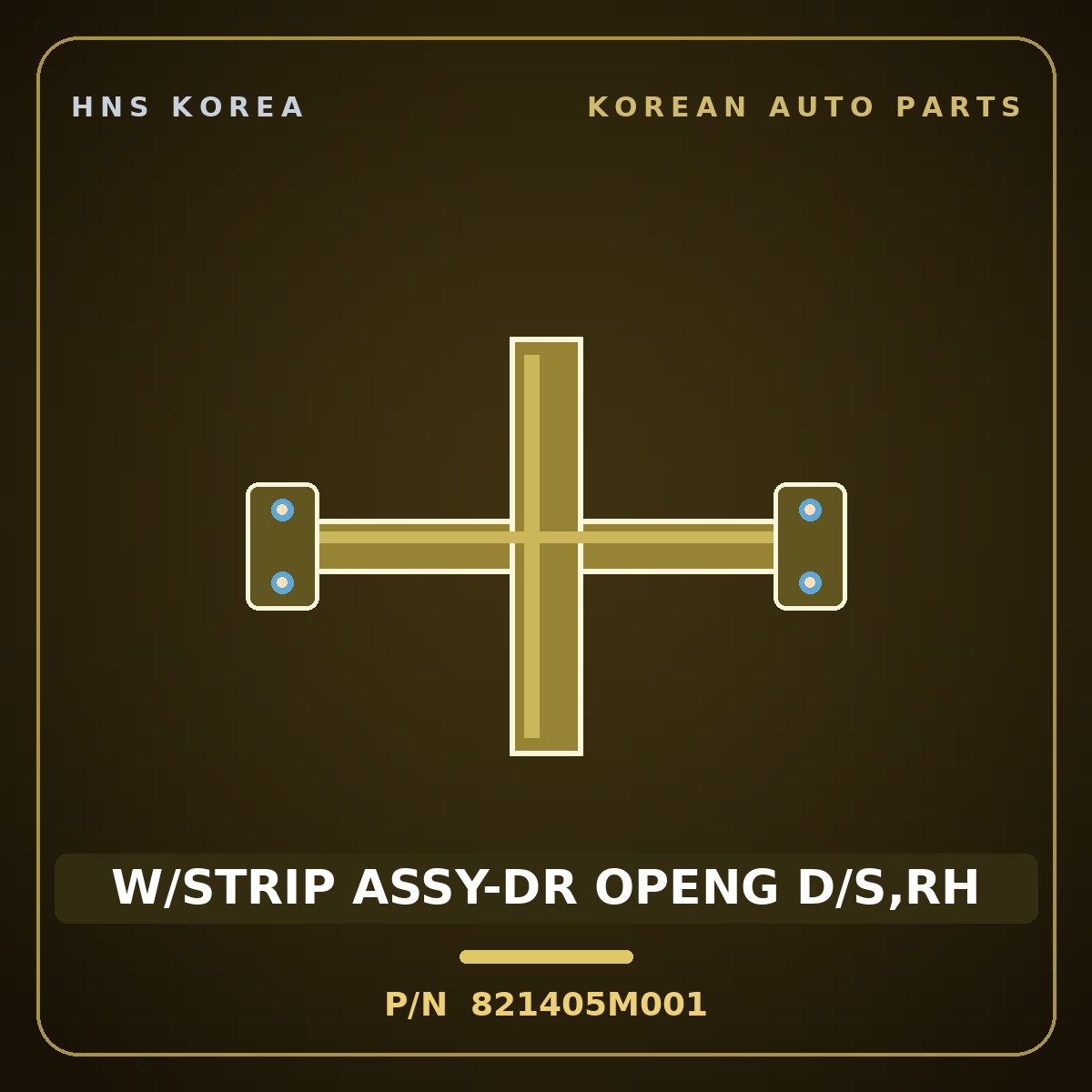 Genuine Mobis W/STRIP ASSY-DR OPENG D/S,RH 821405M001 for Mighty 2015 HNS Parts Korea