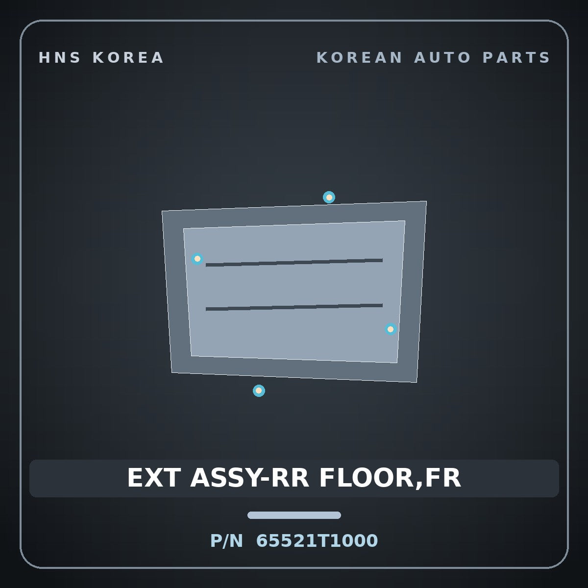 Genuine Mobis EXT ASSY-RR FLOOR,FR 65521T1000 for G80 2020 HNS Parts Korea
