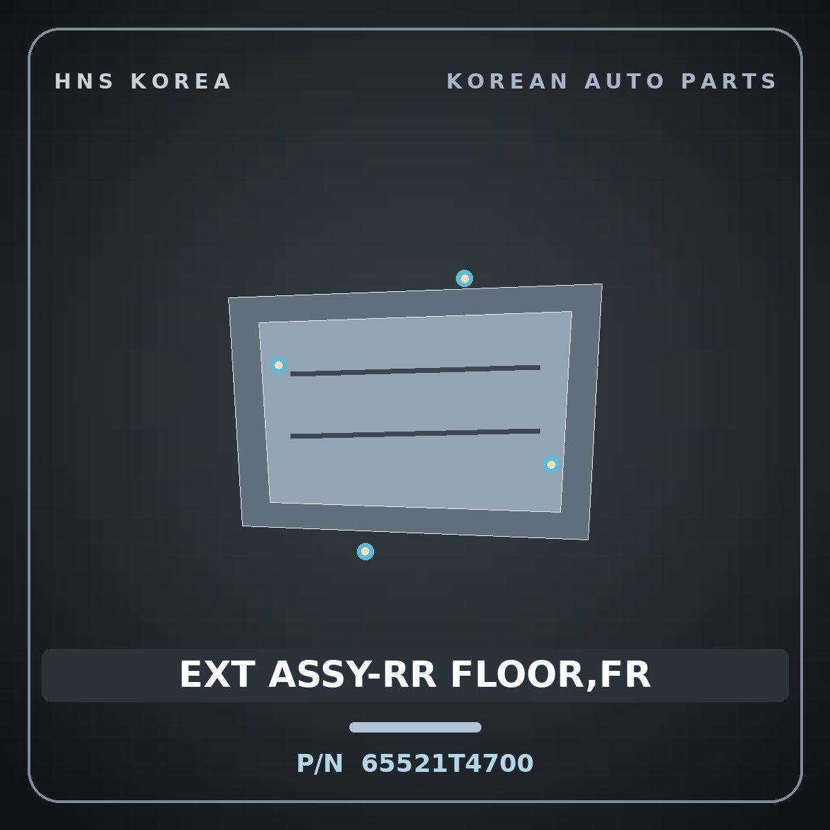 Genuine Mobis EXT ASSY-RR FLOOR,FR 65521T4700 for G90 2022 HNS Parts Korea