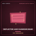 Genuine Mobis DEFLECTOR ASSY-SUNROOF,REAR 81641A9100 for Carnival 2014 HNS Parts Korea