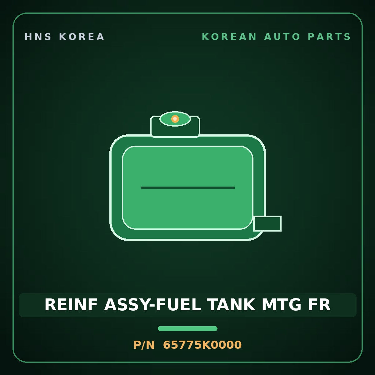 Genuine Mobis REINF ASSY-FUEL TANK MTG FR 65775K0000 for Seltos 2025 HNS Parts Korea
