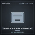 Genuine Mobis OUTSIDE HDL & LOCK ASSY-T/LID 81260J6500MSL for K9 2021 HNS Parts Korea