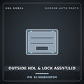 Genuine Mobis OUTSIDE HDL & LOCK ASSY-T/LID 81260J6500P2M for K9 2021 HNS Parts Korea