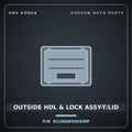 Genuine Mobis OUTSIDE HDL & LOCK ASSY-T/LID 81260J6500SWP for K9 2021 HNS Parts Korea