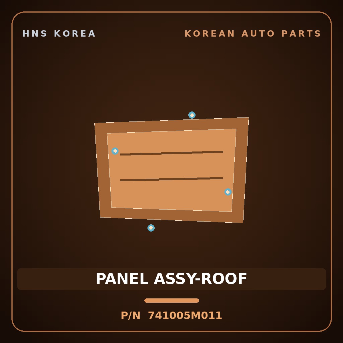 Genuine Mobis PANEL ASSY-ROOF 741005M011 for Mighty 2015 HNS Parts Korea