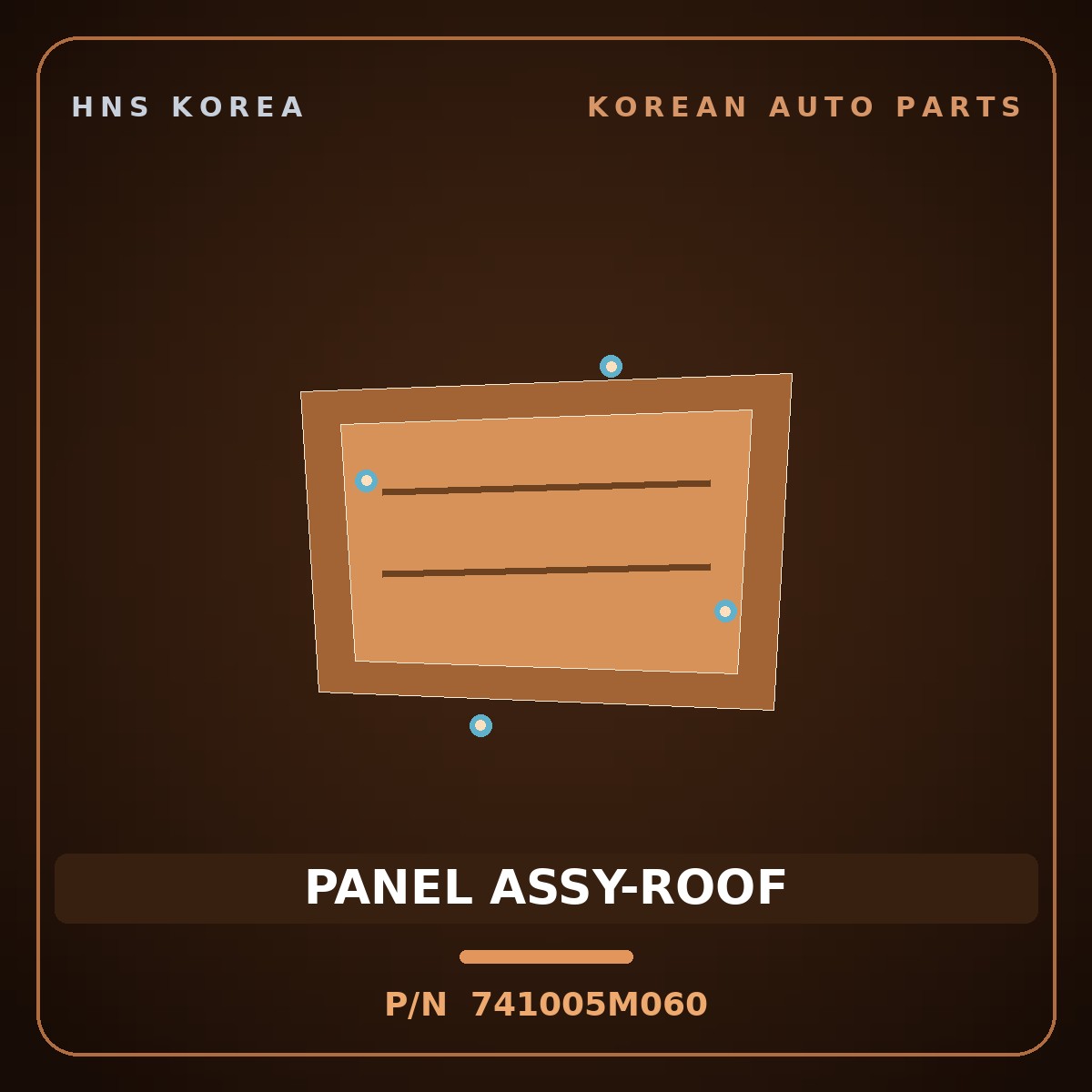 Genuine Mobis PANEL ASSY-ROOF 741005M060 for Mighty 2015 HNS Parts Korea