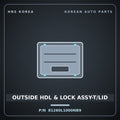 Genuine Mobis OUTSIDE HDL & LOCK ASSY-T/LID 81260L1000NB9 for Sonata 2019 HNS Parts Korea