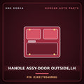 Genuine Mobis HANDLE ASSY-DOOR OUTSIDE,LH 82651T6540MKG for Genesis GV70 2024 HNS Parts Korea