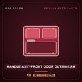 Genuine Mobis HANDLE ASSY-FRONT DOOR OUTSIDE,RH 82660NI610A2B for Ioniq 5 2024 HNS Parts Korea