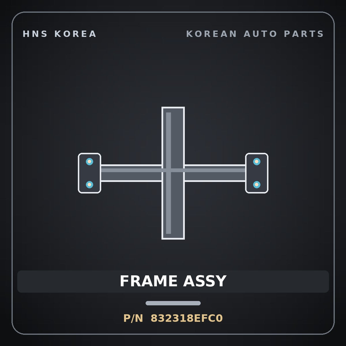 Genuine Mobis FRAME ASSY 832318EFC0 for Universe 2019 HNS Parts Korea