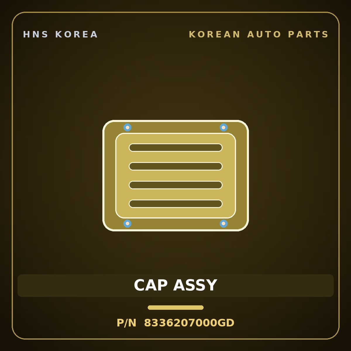 Genuine Mobis CAP ASSY 8336207000GD for Morning 2004 HNS Parts Korea