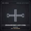 Genuine Mobis CROSSMEMBER ASSY-COWL 844103D000 for Sonata 2002 HNS Parts Korea