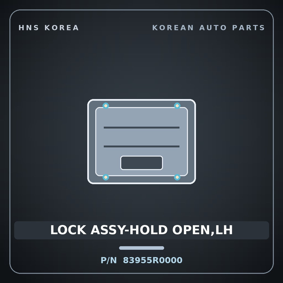 Genuine Mobis LOCK ASSY-HOLD OPEN,LH 83955R0000 for Carnival 2024 HNS Parts Korea