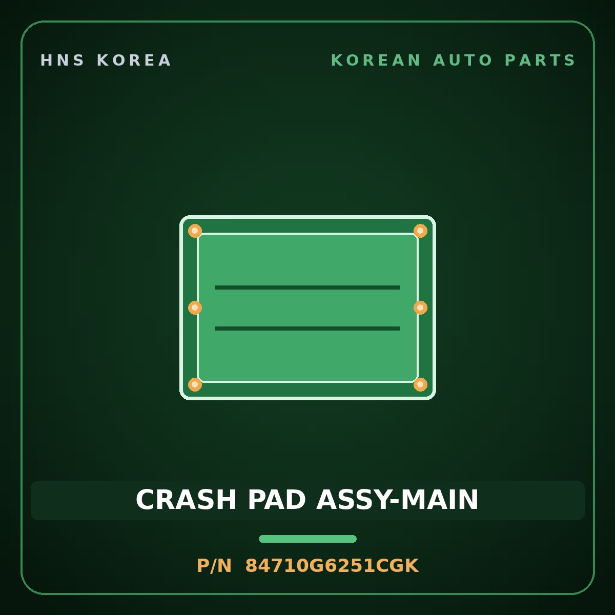 Genuine Mobis CRASH PAD ASSY-MAIN 84710G6251CGK for Morning 2020 HNS Parts Korea