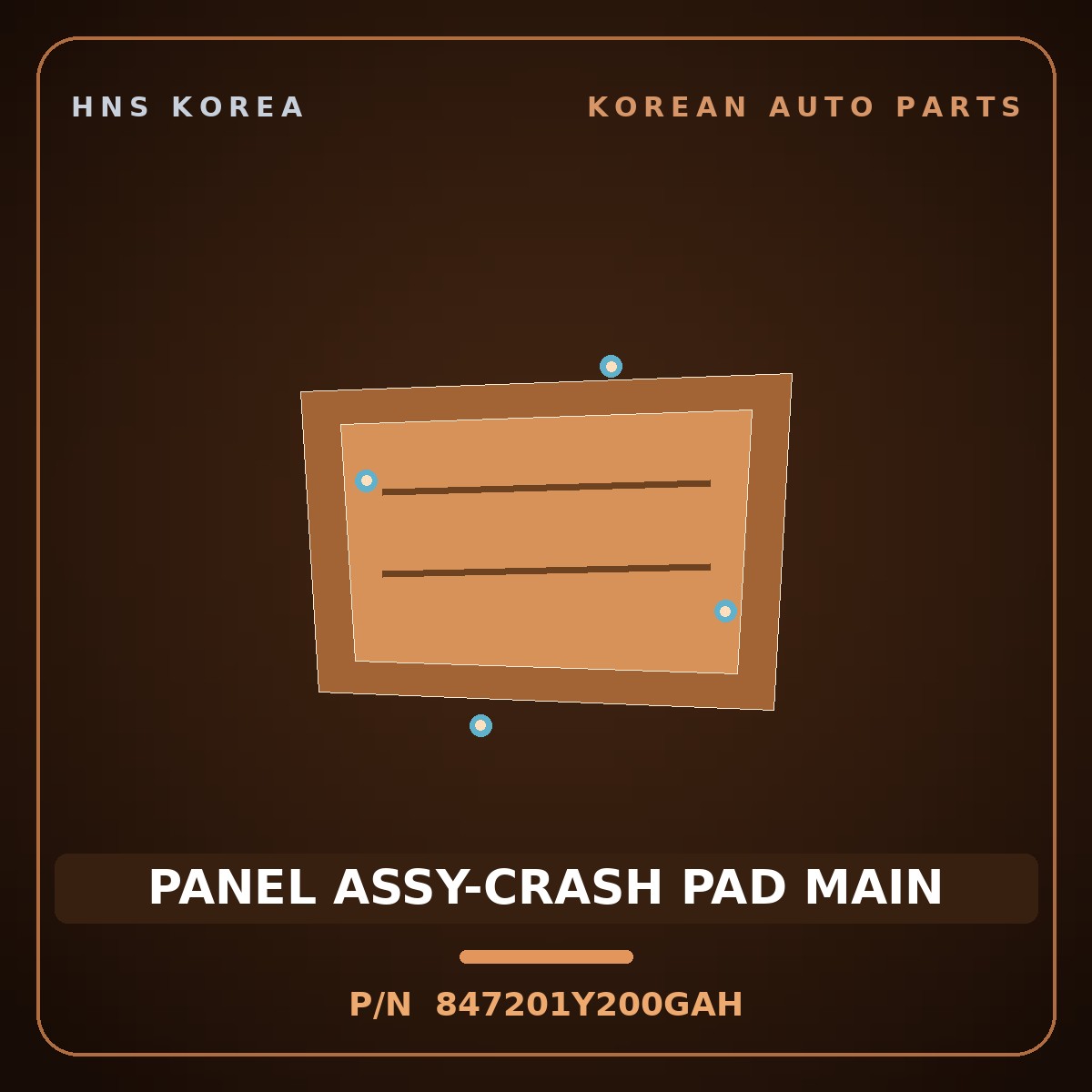 Genuine Mobis PANEL ASSY-CRASH PAD MAIN 847201Y200GAH for Morning 2015 HNS Parts Korea