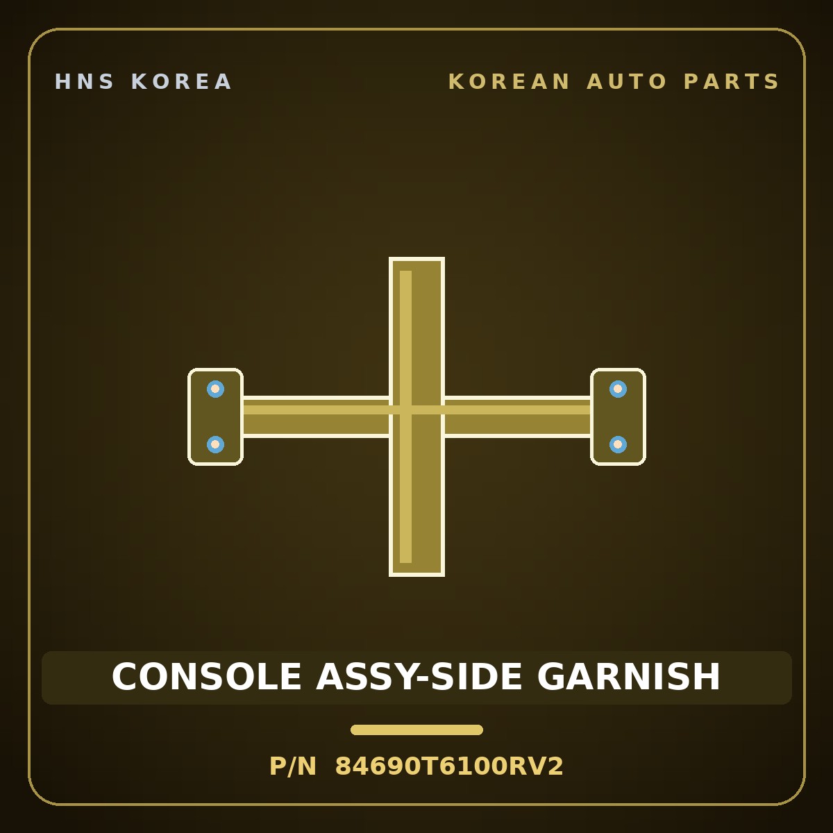 Genuine Mobis CONSOLE ASSY-SIDE GARNISH 84690T6100RV2 for Genesis GV80 2020 HNS Parts Korea