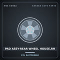 Genuine Mobis PAD ASSY-REAR WHEEL HOUSE,RH 84275D9000 for Sportage 2016 HNS Parts Korea