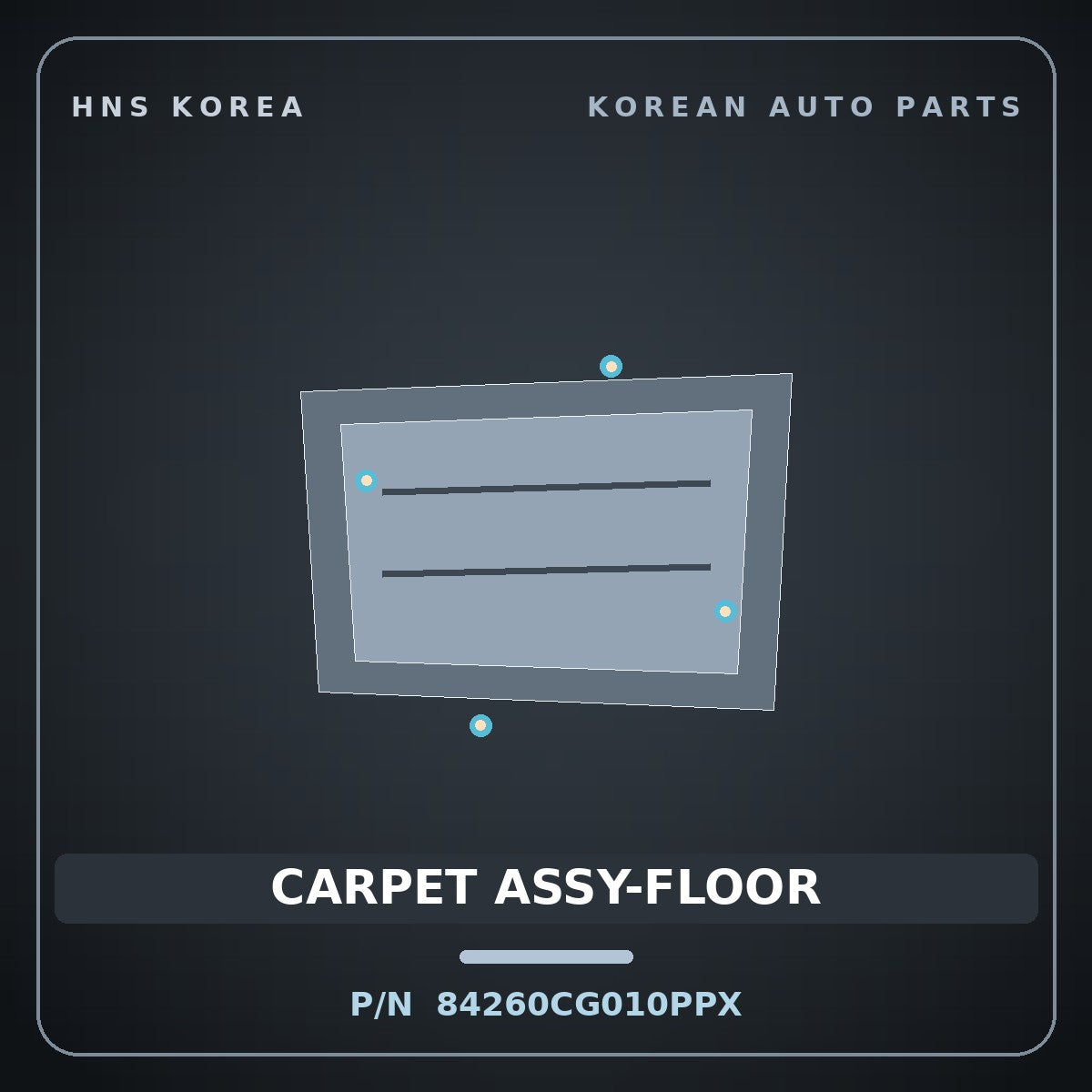 Genuine Mobis CARPET ASSY-FLOOR 84260CG010PPX for Staria 2021 HNS Parts Korea