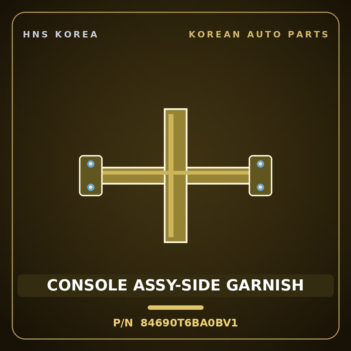 Genuine Mobis CONSOLE ASSY-SIDE GARNISH 84690T6BA0BV1 for Genesis GV80 2024 HNS Parts Korea