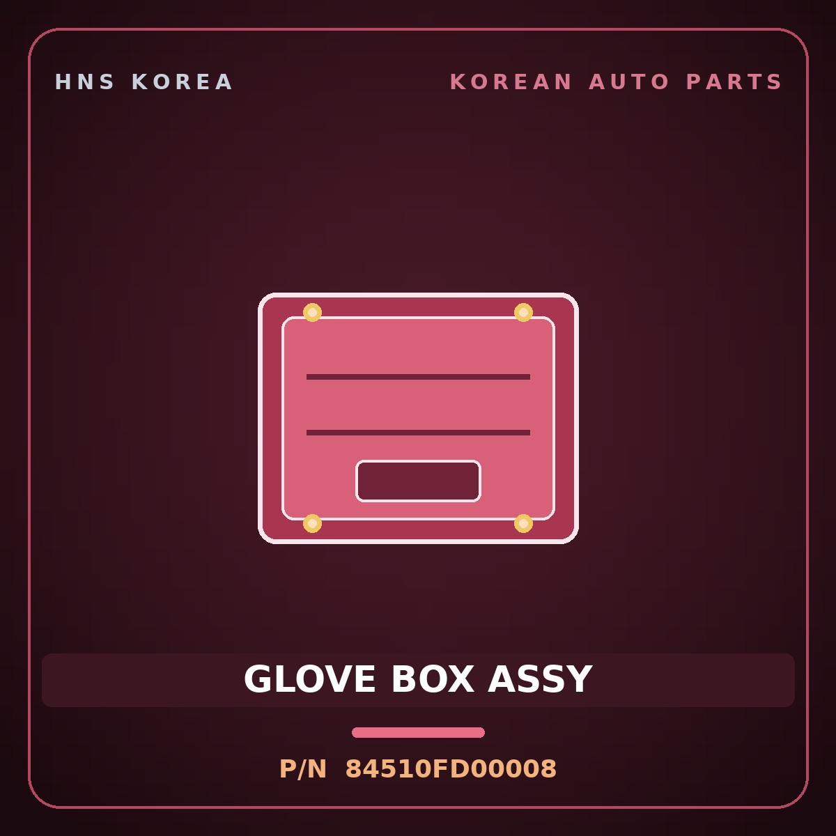 Genuine Mobis GLOVE BOX ASSY 84510FD00008 for Rio 1999 HNS Parts Korea