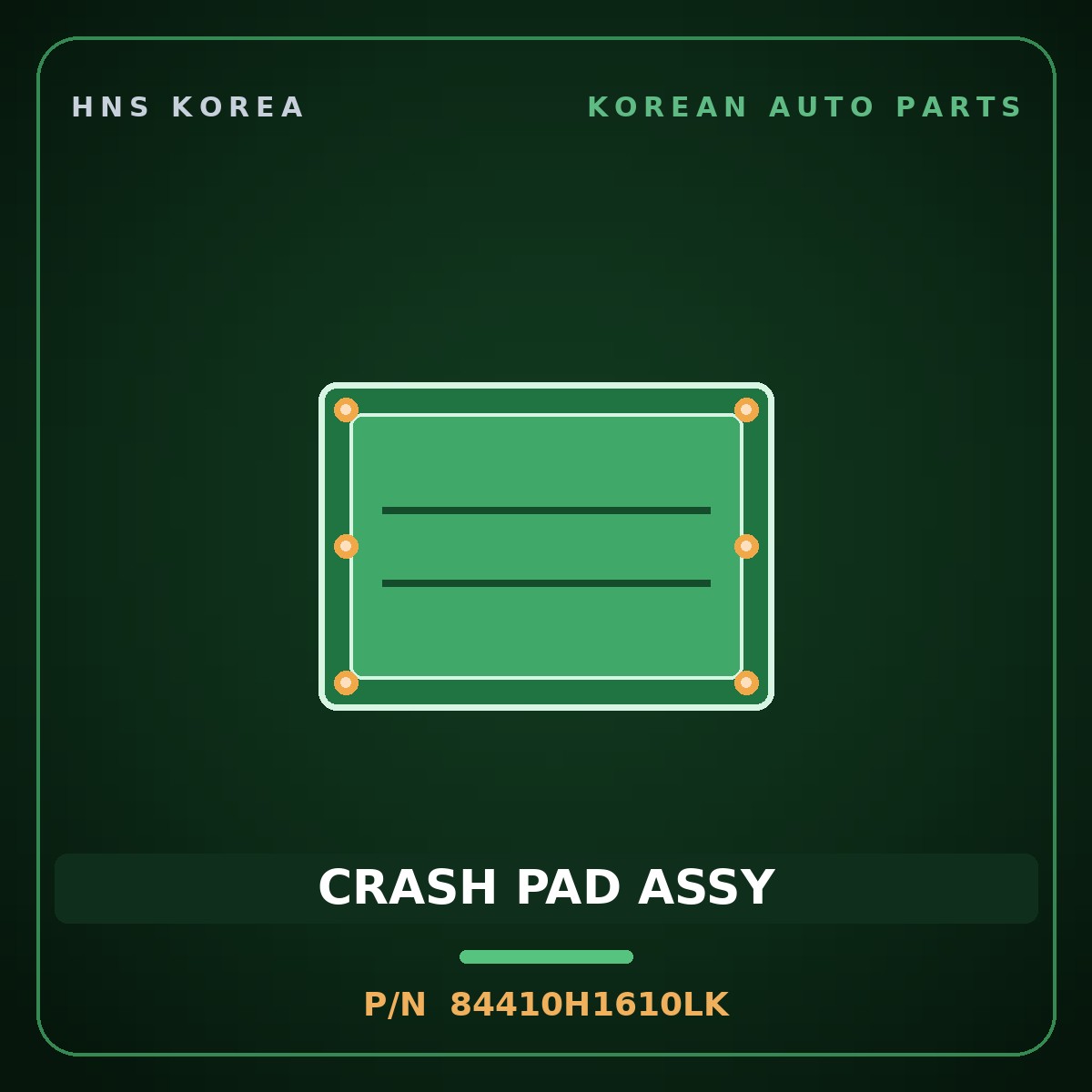 Genuine Mobis CRASH PAD ASSY 84410H1610LK for Terracan 2000 HNS Parts Korea