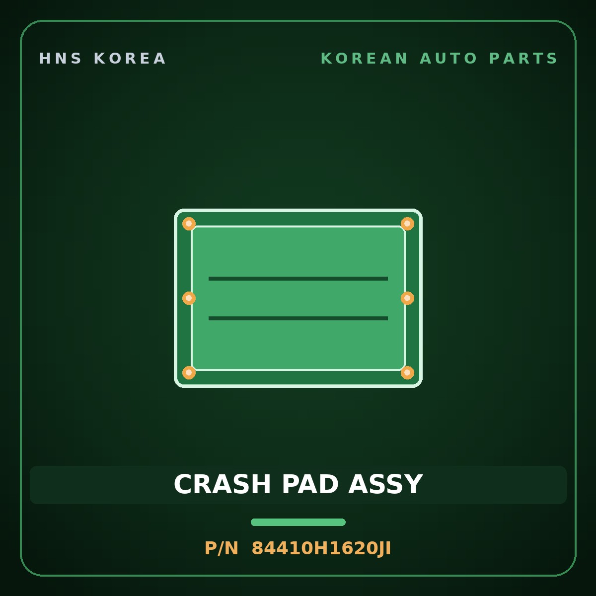 Genuine Mobis CRASH PAD ASSY 84410H1620JI for Terracan 2000 HNS Parts Korea