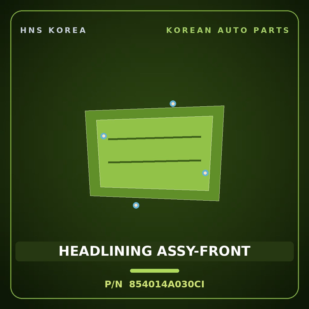 Genuine Mobis HEADLINING ASSY-FRONT 854014A030CI for Grand Starex 1997 HNS Parts Korea