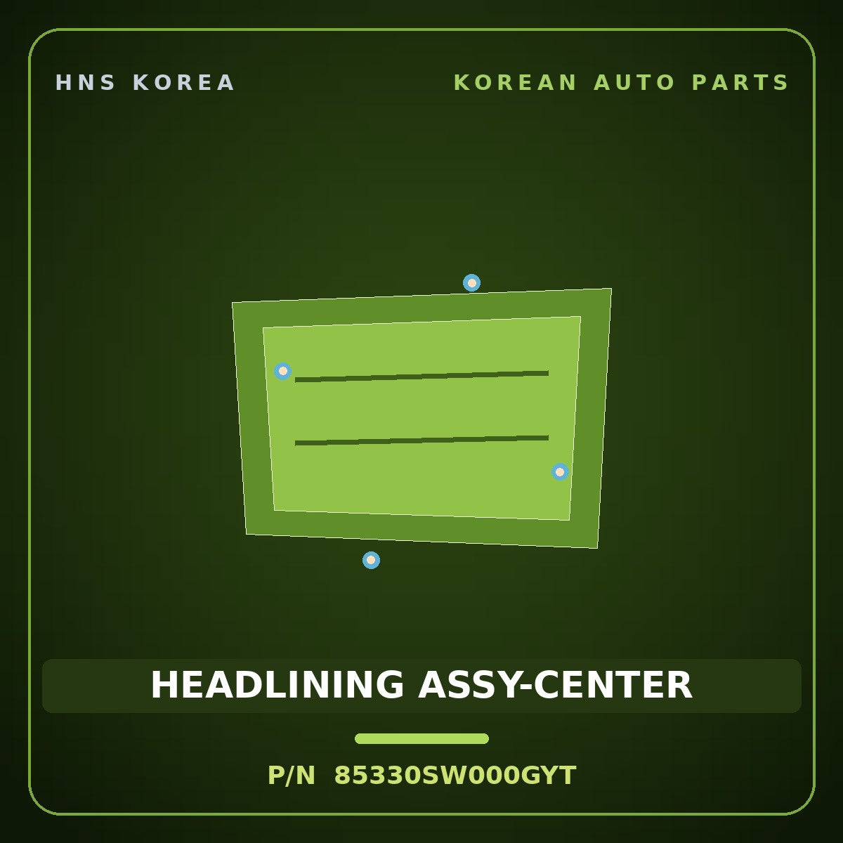 Genuine Mobis HEADLINING ASSY-CENTER 85330SW000GYT for PV5 2026 HNS Parts Korea
