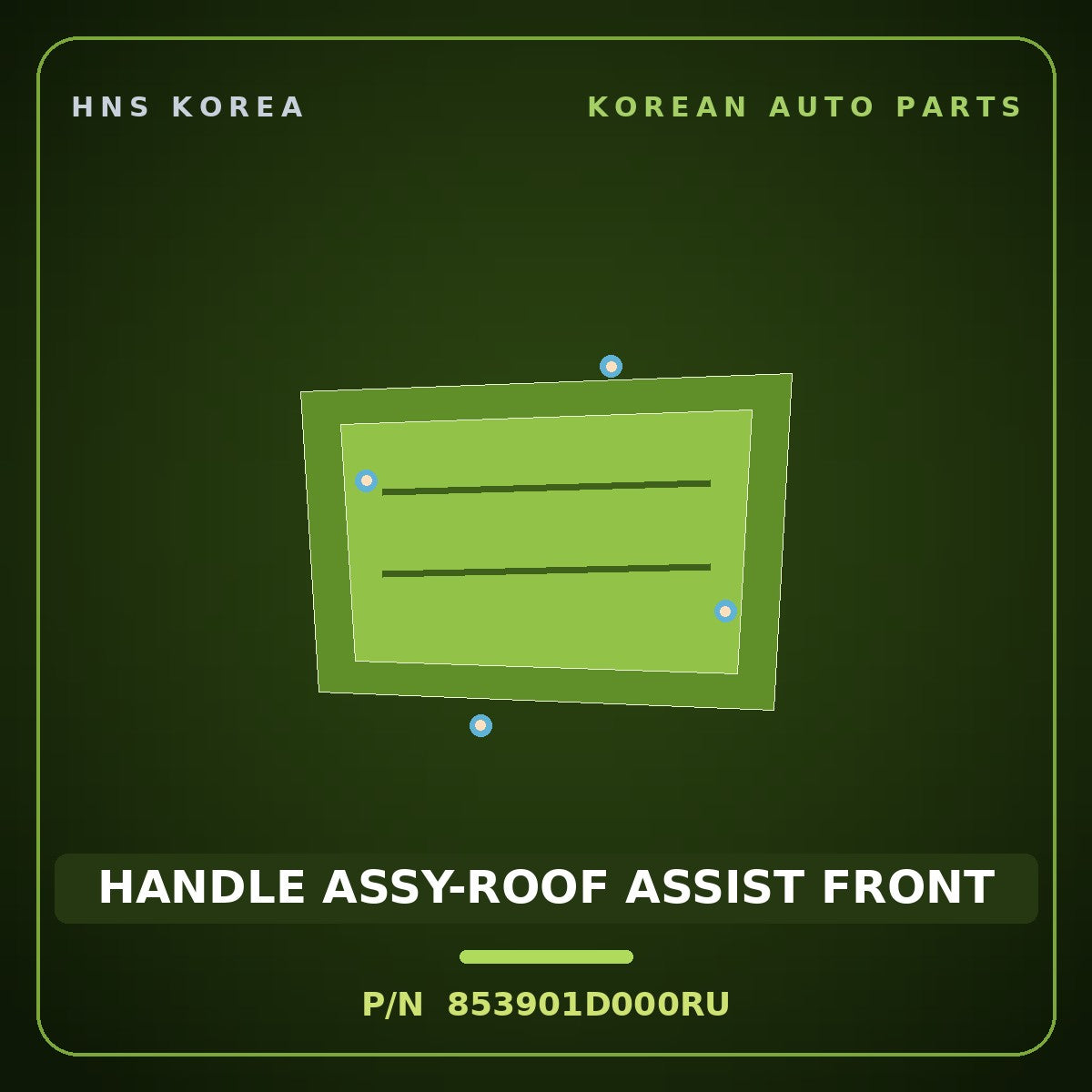 Genuine Mobis HANDLE ASSY-ROOF ASSIST FRONT 853901D000RU for Carens 2006 HNS Parts Korea