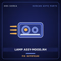 Genuine Mobis LAMP ASSY-MOOD,RH 847F8T6100 for Genesis GV80 2020 HNS Parts Korea
