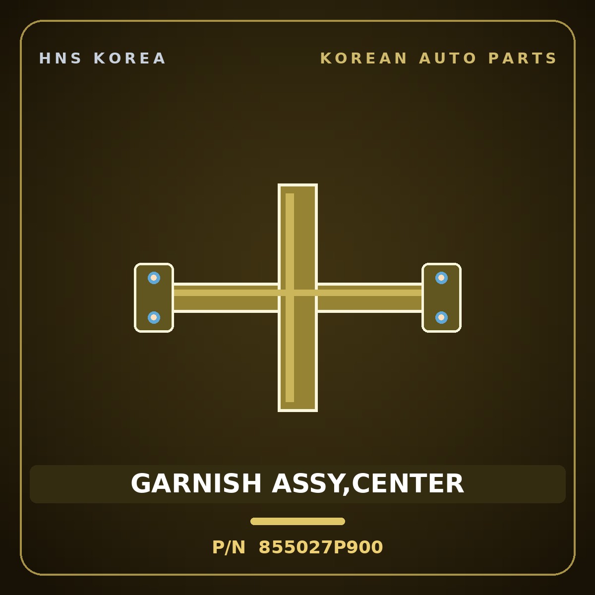 Genuine Mobis GARNISH ASSY,CENTER 855027P900 for Trago 2013 HNS Parts Korea