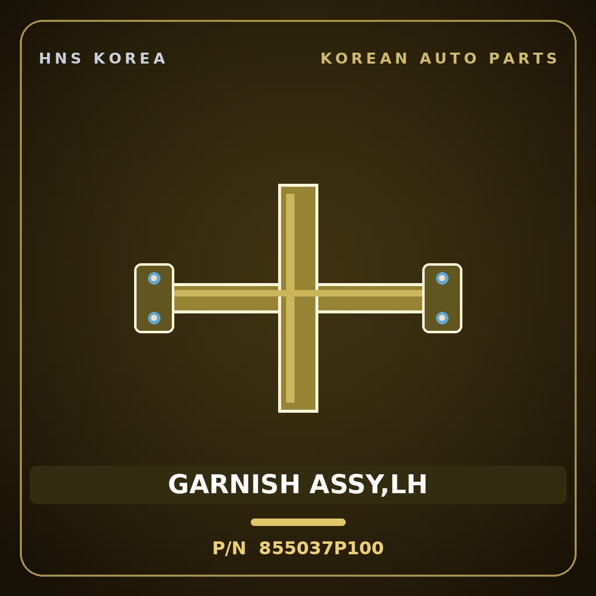 Genuine Mobis GARNISH ASSY,LH 855037P100 for Trago 2013 HNS Parts Korea
