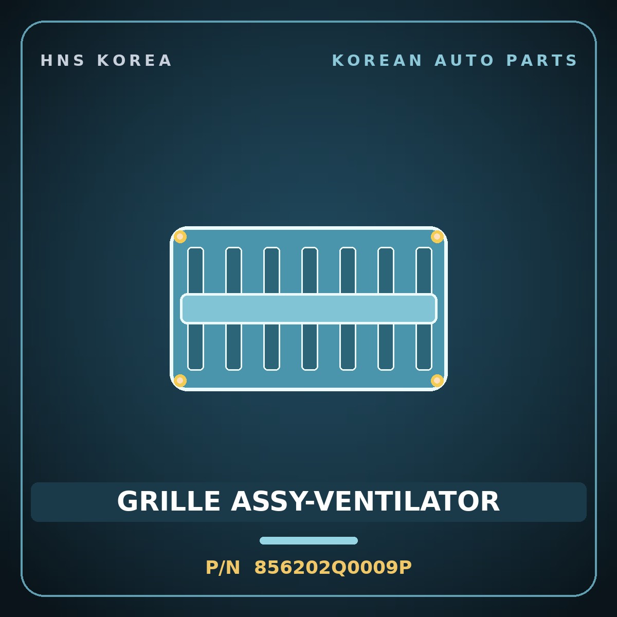 Genuine Mobis GRILLE ASSY-VENTILATOR 856202Q0009P for Avante 2009 HNS Parts Korea