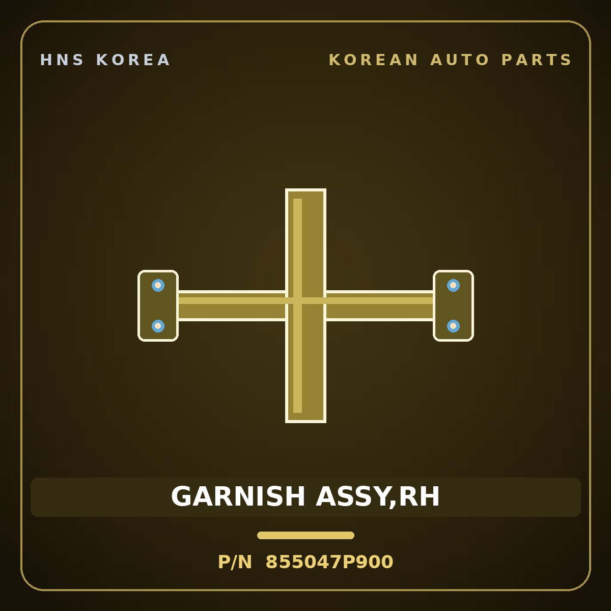 Genuine Mobis GARNISH ASSY,RH 855047P900 for Trago 2013 HNS Parts Korea