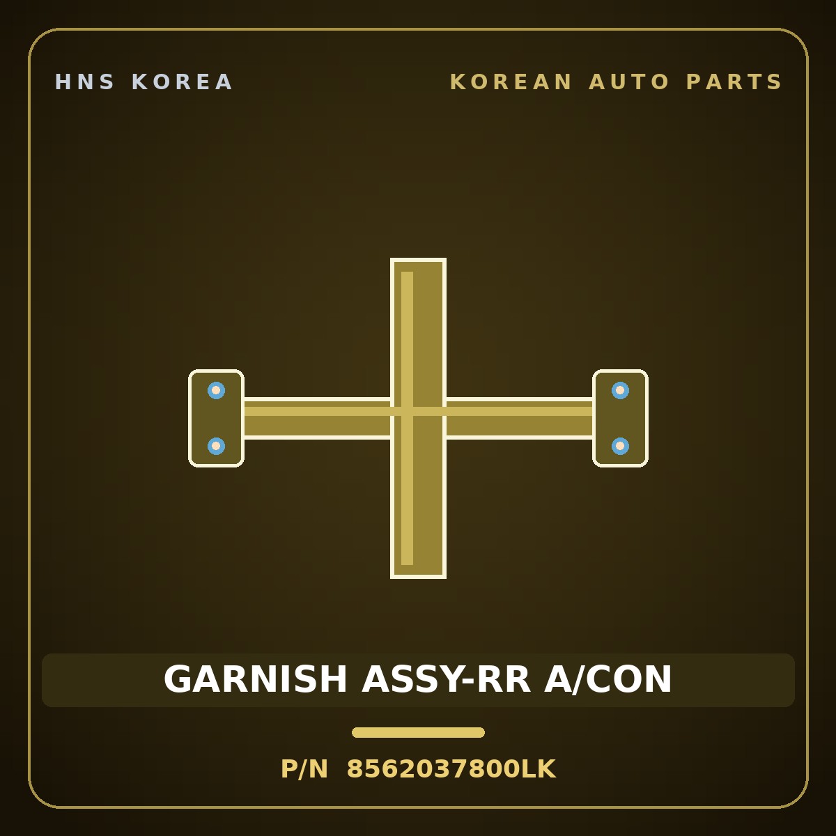 Genuine Mobis GARNISH ASSY-RR A/CON 8562037800LK for Dynasty 1992 HNS Parts Korea