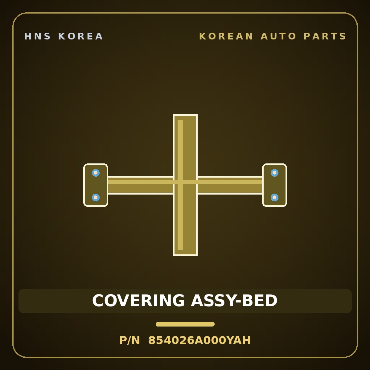 Genuine Mobis COVERING ASSY-BED 854026A000YAH for Mega Truck 2004 HNS Parts Korea