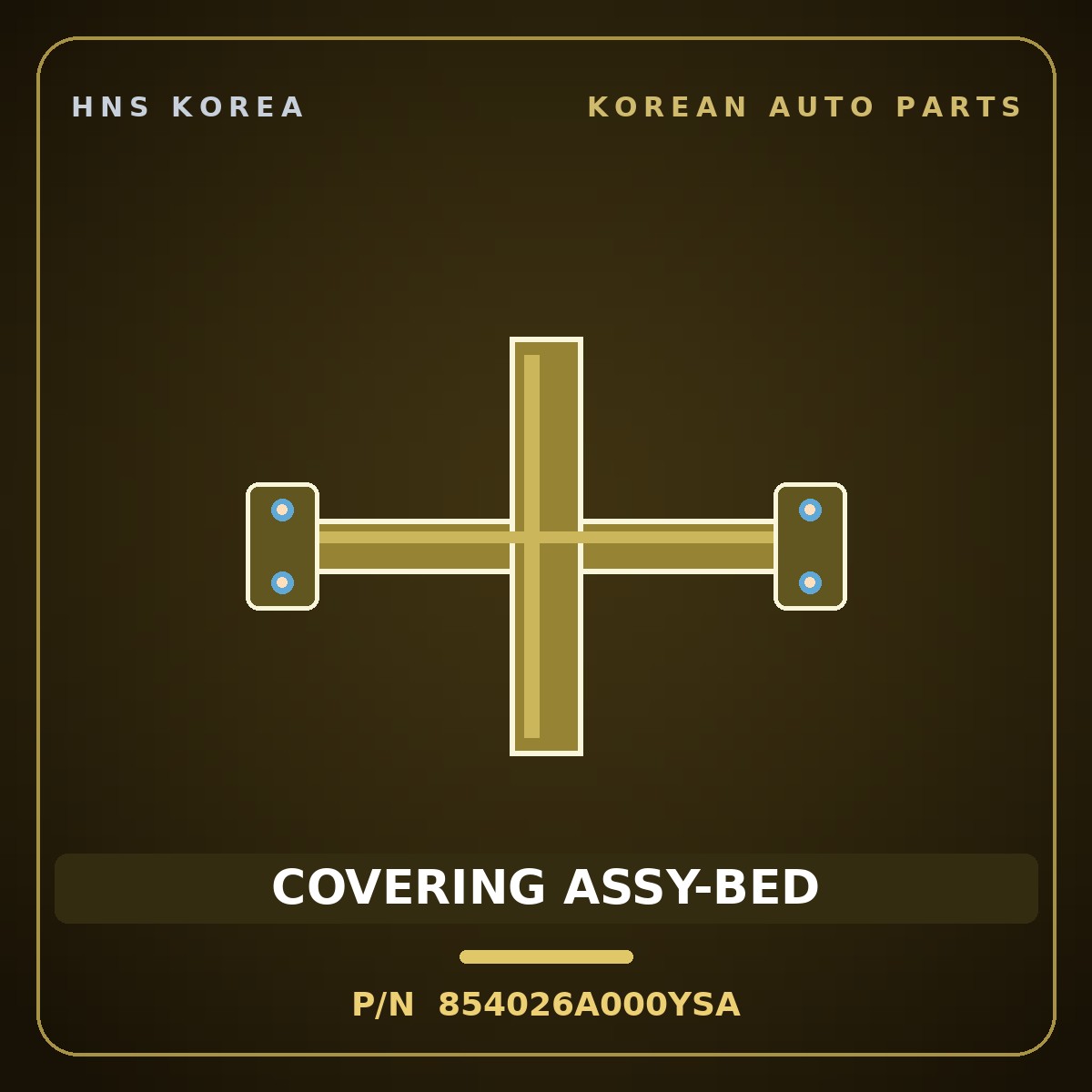 Genuine Mobis COVERING ASSY-BED 854026A000YSA for Mega Truck 2004 HNS Parts Korea