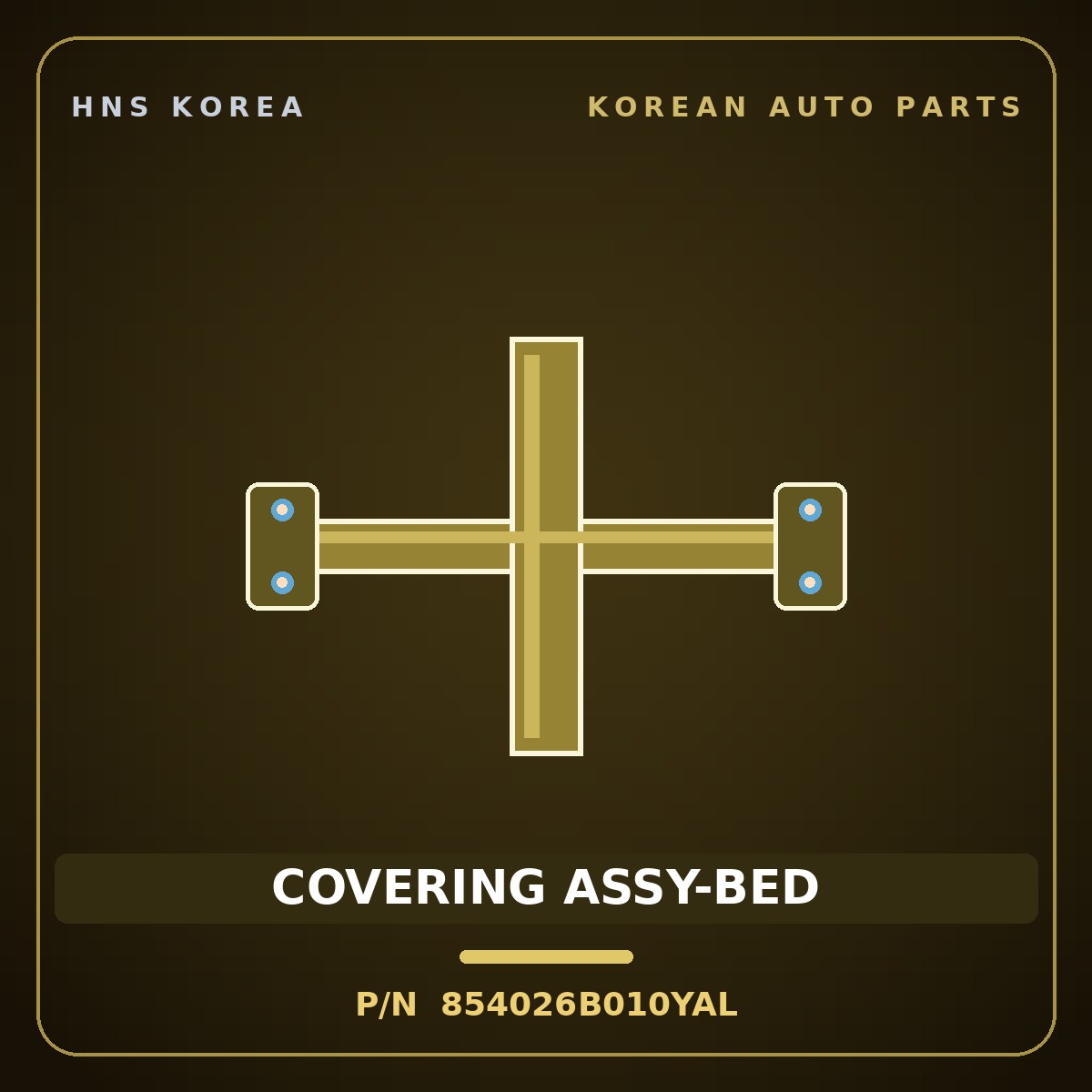 Genuine Mobis COVERING ASSY-BED 854026B010YAL for Mega Truck 2004 HNS Parts Korea